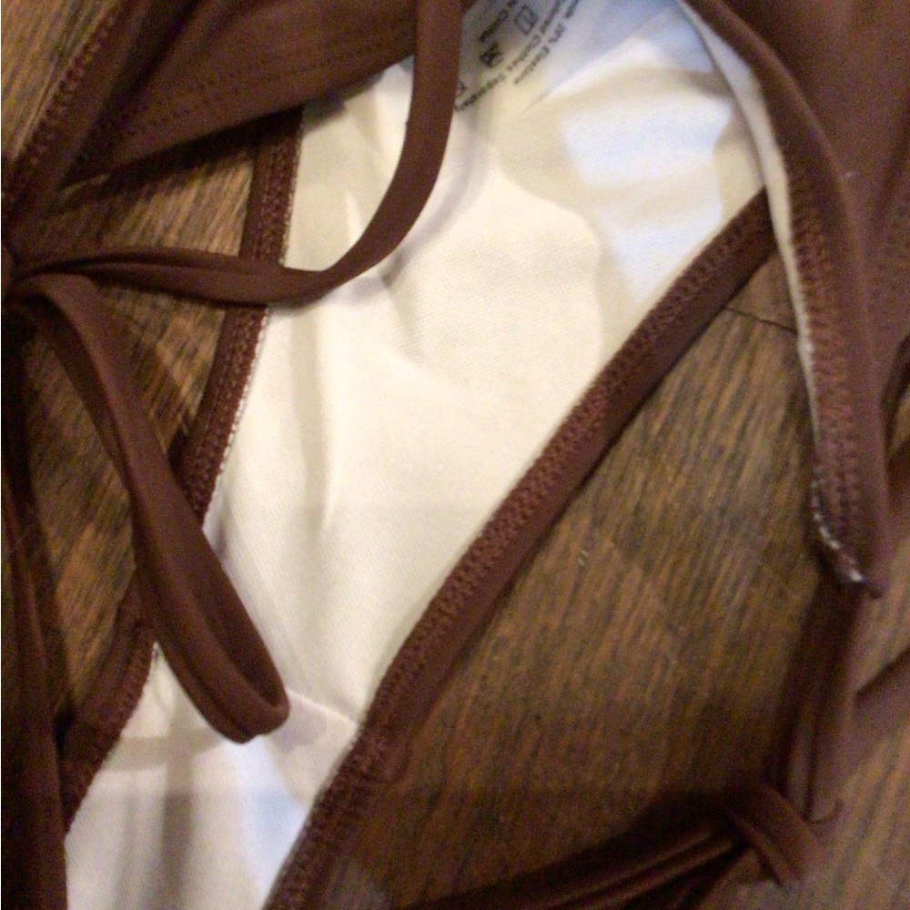 NEW! Women's Brown Tie-Side Bikini Bottom - Picture 3 of 3